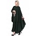 Irani kaftan with embroidery - Dark Green
